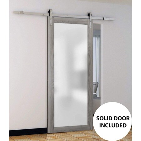 Sartodoors Sturdy Barn Door Planum 2102 Solid Core Modern Interior PLANUM2102BD-S-GA-18