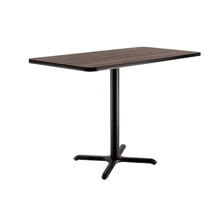 Global Industrial Interion Counter Height Restaurant Table, 48"L x 30"W x 36"H, Charcoal 695850CL
