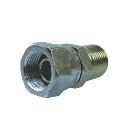 Jason Industrial 1/2 M PIPE X 3/8 F PIPE SWIVEL, MALE X FEMALE STRAIGHT ADAPTER 1404-8-6