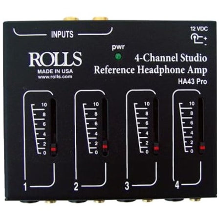Rolls 3 x 4 Pro Headphone Amplifier Mixer HA43PRO