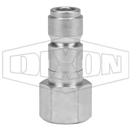 Dixon J Series Tru-Flate Automotive Female Quick Disconnect Pneumatic Plug, 3/8-18 Nominal, 500 psi Pressu J4F3