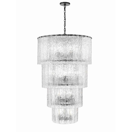 Z-Lite 18 Light Chandelier in Matte Black 1943-48MB