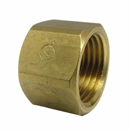 Home Improvement 0.5 in. Female Pipe Brass Cap HO582841