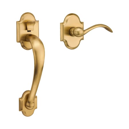 Baldwin Passage Handlesets Lifetime Satin Brass 85353.044.ACLH