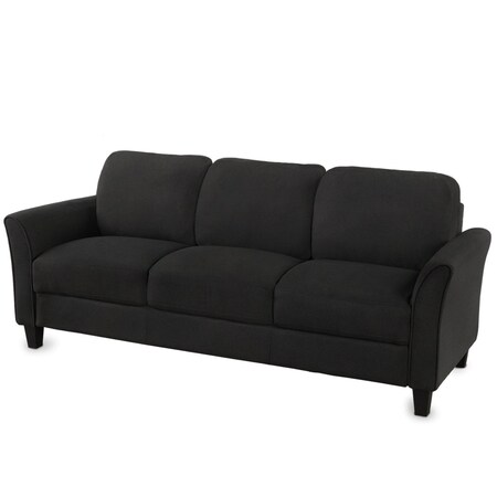 Homeroots 76" Sofa With Black Legs 601958