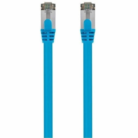 Monoprice ENTEGRADE SERIES CAT8 26AWG S/FTP ETHERNET NETWORK CABLE_ 2GHZ_ 40G_ 7FT_ BLUE 41025