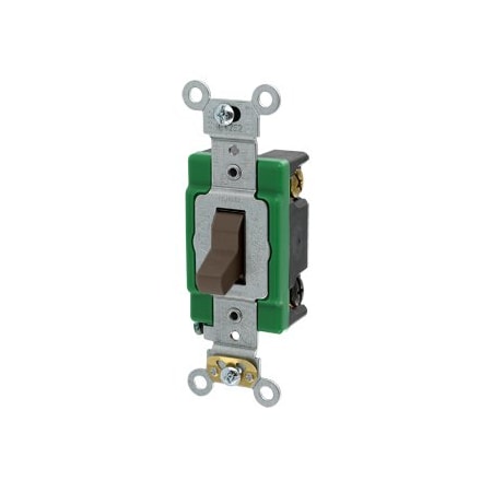 Leviton Toggle Switch, 30 Amp, 120/277 Volt, Brown 3033-2
