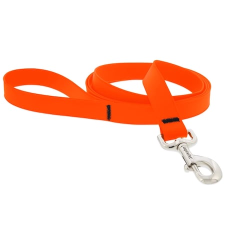 Lupinepet Splash Neon Orange BioThane Dog Leash 28559