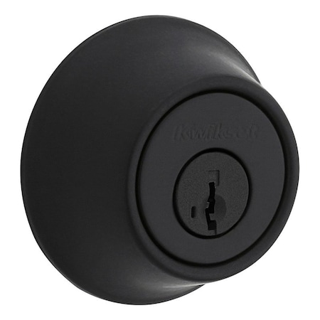 Kwikset 660 Series Deadbolt, 3 Grade, Keyed Key, Zinc, Matte Black, 2-3/8, 2-3/4 in Backset 660514SMT6ALSTRKP