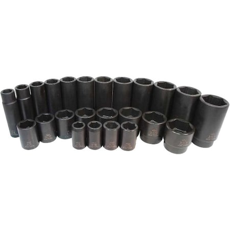 K-Tool International 1/2" Drive Impact Socket black oxide, Stndrd 6 Pnt 1/2"Dr, 1-1/8 KTI-33136