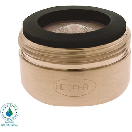 Neoperl PCA Perlator 1.2 GPM 15/16 in. 27 Regular Male Faucet Aerator Brushed Nickel 5412605