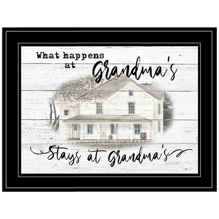 Homeroots Stays At Grandmas Black Framed Print Wall Art 406353