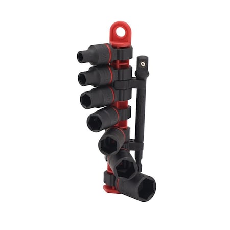 Wiha 8 Piece 3/8 Drive SAE Impact Socket Set 72093