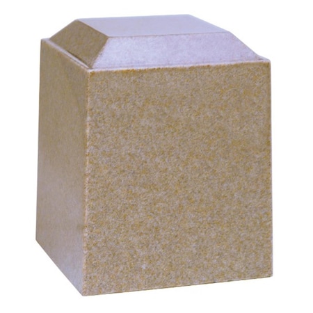 Fasttrack2Fitness Cultured Granite Cremation Electra Adult Urn, Whole Wheat FA2044558
