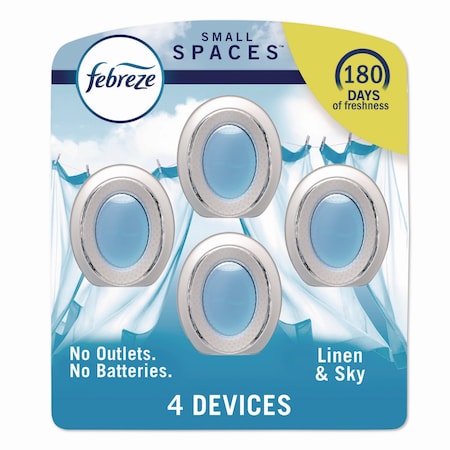 Febreze smallSPACES, Linen and Sky, 0.25 oz, 4PK 2572