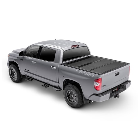 Trailfx TrailFX TFX8015; Tonneau Cover; 3 Folds/ 3 Panels; 3 Riding Positions; Lockable; Gloss Black TFX8015