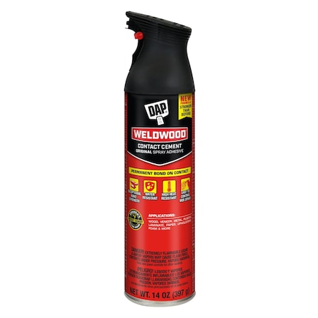 Dap Weldwood Original Contact Cement Spray Adhesive, 14 oz, 6 PK 7079800120