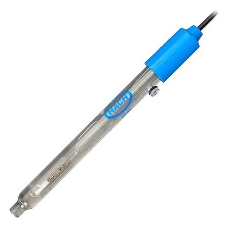 Hach Electrode, 1/2 in Dia, 120 mm H, Glass LZW5044.97.0002