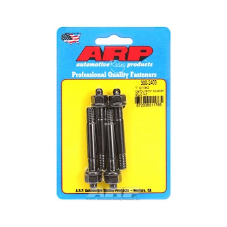 Arp 3002403 1 in. Drilled Carburetor Spacer Stud Kit A14-3002403