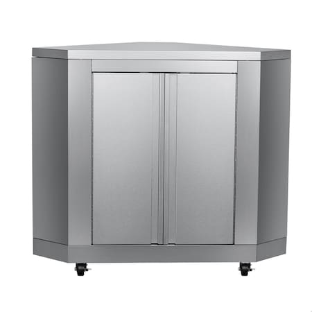 Koolmore 26 in. Stainless-Steel Corner Cabinet for Outdoor Kitchen KM-OKS-CCAB KM-OKS-CCAB