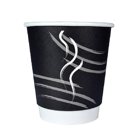 Rdi Double Wall Cup Generic Black Unwrapped 10oz 600cs, 600PK CP-DBU10-BLK