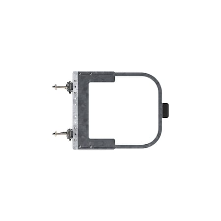 Safety Rail Adjustable Self-Closing Gate 26-32in, Galvanized 401676