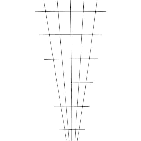 Best Garden Steel Fan Black Trellis NGT001