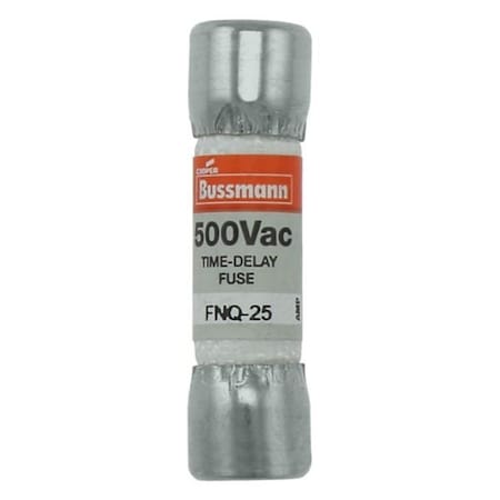 Eaton Bussmann Fuse, Time-delay, 3 A, Non-indicating, 10 kAIC at 500 Vac, Standard, 500 V, 10PK FNQ-3