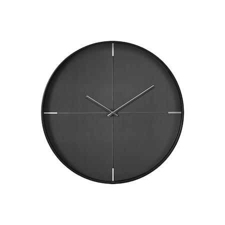 Monarch Specialties Clocks, 20-in. Round, Wall Clock, Black, Contemporary, Modern I 9050