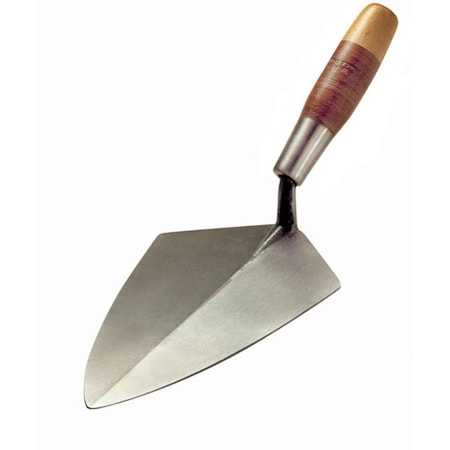 Kraft Tool Kraft Tool 10" Wide Heel Brick Trowel w/Leather Handle RO321-10