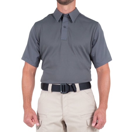 First Tactical Short Sleeve Shirt, 35% Cotton, 65% Polyester, Button, 0 Pocket(s), Wolf Gray, 3XL 112012