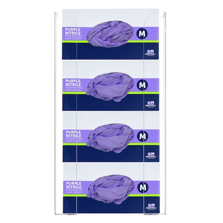 Origin Dispensing Solutions Glove Dispenser-Quad-Stackable-PETG-Clear GL44X01CL