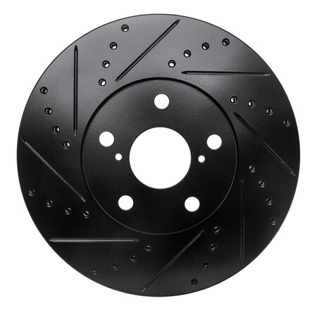 Dynamic Friction Co DFC Brake Rotor - Drilled and Slotted - Black 633-75005L