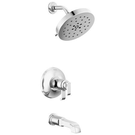 Delta Tetra 17T Series Tub Shower Trim In Lumicoat Chrome T17T489-PR