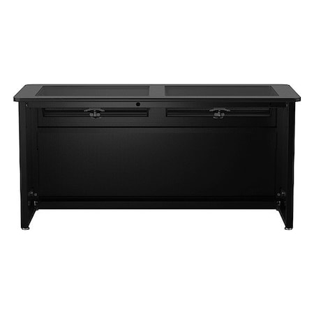 Versadesk Computer Desk, 24 in D X 31 in H, 72 in W X DV7224-BB