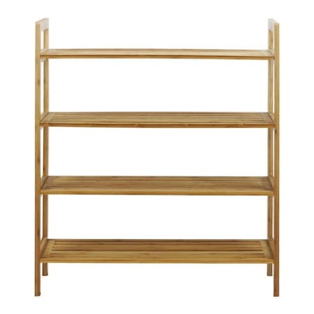 Rlm Distribution 4-Tier Bamboo Shoe Rack, Natural HO670266