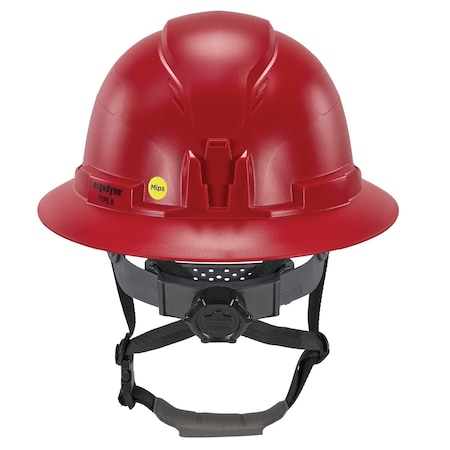 Ergodyne Red Class E Type 2 MIPS Full Brim Safety Helmet 8963-MIPS