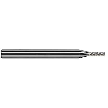 Harvey Tool 0.0620in (1/16) Cutter DIA x 0.0930in (3/32) L of Cut Carbide Deburring Ball End Mill, 8 RH Teeth 697862