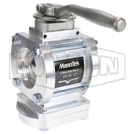 Dixon Mann-Tek by 2-WayBV200SW 2-Way Ball Valve, 2 in Nominal, FNPT End Style, Aluminum Body, Full Port, F 2WAYBV200SW