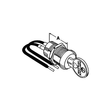 Compx Security Products Switch Lock 1-1/8in 2 Pull Maintained SW2-3118AD-KA221
