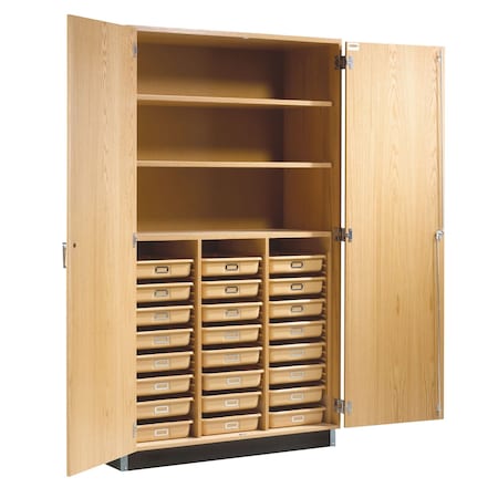 Diversified Spaces Shelving Storage Cabinet, 84 in H, 48 in W, (1) Fixed, (2) Adjustable Shelves 351-4822K