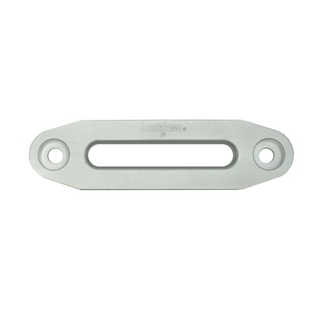 Lockjaw 6in Wide Aluminum Fairlead for Synthetic Winch Lines, Silver 28-0600s