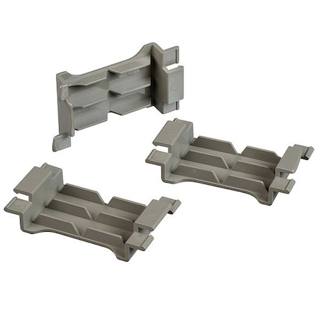 Panduit Raceway, T-70 Series, 2.71 in W, 0.61 in H, 0.11 ft L, Gray, 10 PK T70WR-X