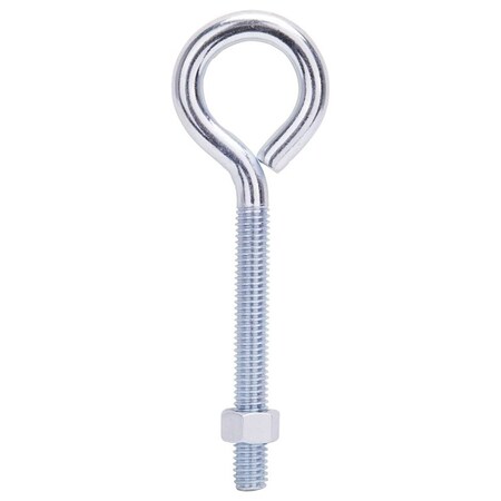 Eye Bolt,9.5 mm Thread,Machine Thread,3 in L Thread,1-5/8 in Dia Eye,264 lb Working Load,Steel