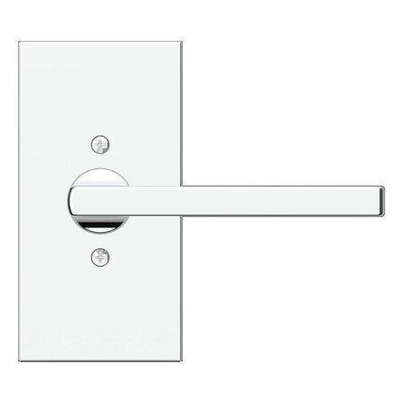 Baldwin Full Dummy Square Lever and Contemporary 5in Rose Bright Chrome Finish FDSQUCFR260