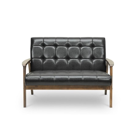 Baxton Studio TOGO LS-109-541 Mid-Century Master Piece Loveseat-Brown - 30.63 x 44.63 x 27 in. 847321026162