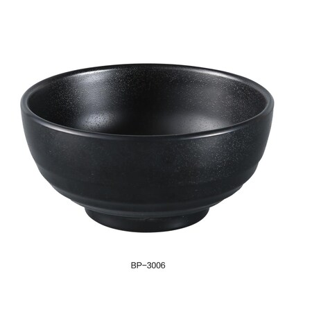 Yanco Black Pearl-2 Woodong Noodle Bowl, Black - 26 oz, 48PK BP-3006