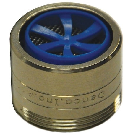 Danco Faucet Aerator, 151627 x 556427 Male x Female Thread, Brass, Brushed Nickel, 15 gpm 10477