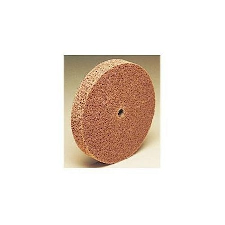Scotch-Brite CUT AND POLISH UNITIZED WHEEL, 3 IN DIA WHEEL, 3/8 IN CENTER HOLE, .5 W 7000136501