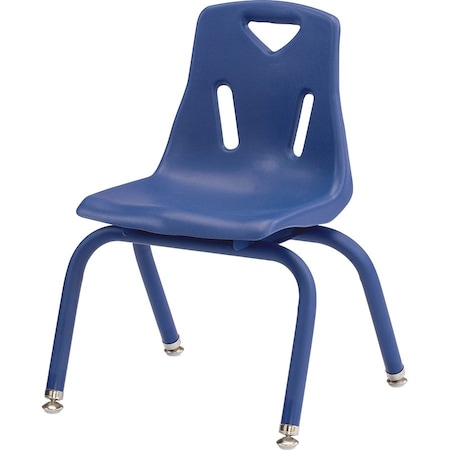 Jonti-Craft Berries Stacking Chair with Powder-Coated Legs, 12 in. Ht, Blue 8122JC1003